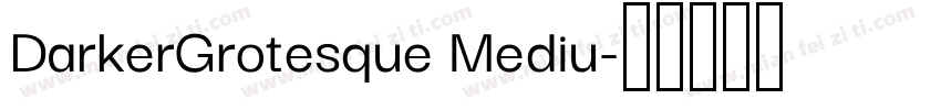 DarkerGrotesque Mediu字体转换